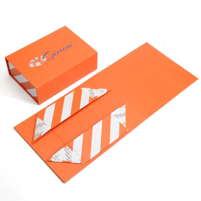 Orange folding magnet box 2