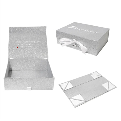 Silver folding magnet box 2