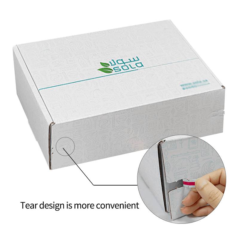 White Zipper Mailer Box