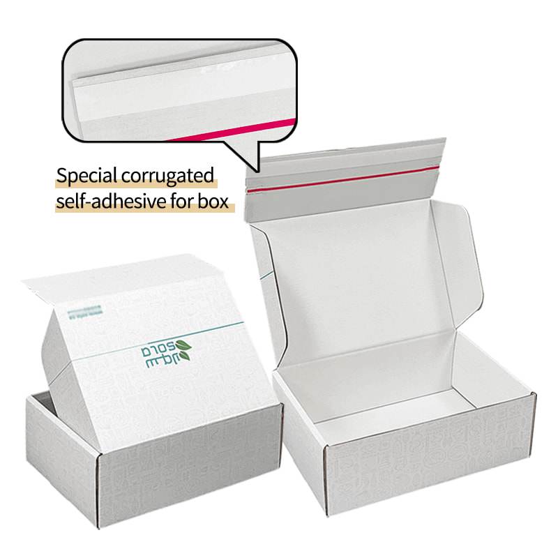 White Zipper Mailer Box