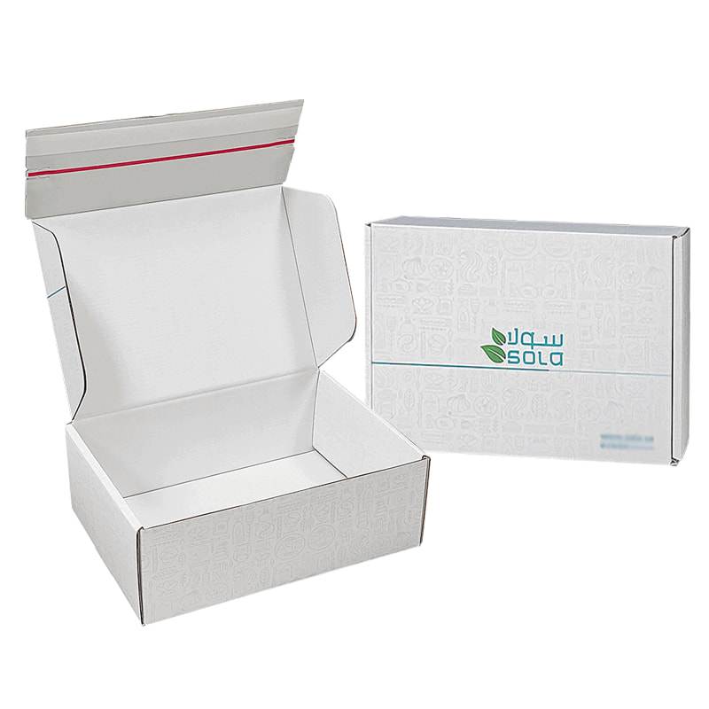 White Zipper Mailer Box