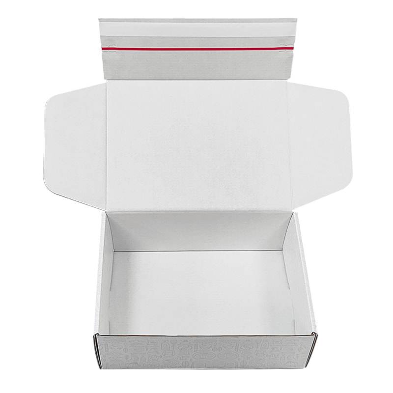 White Zipper Mailer Box