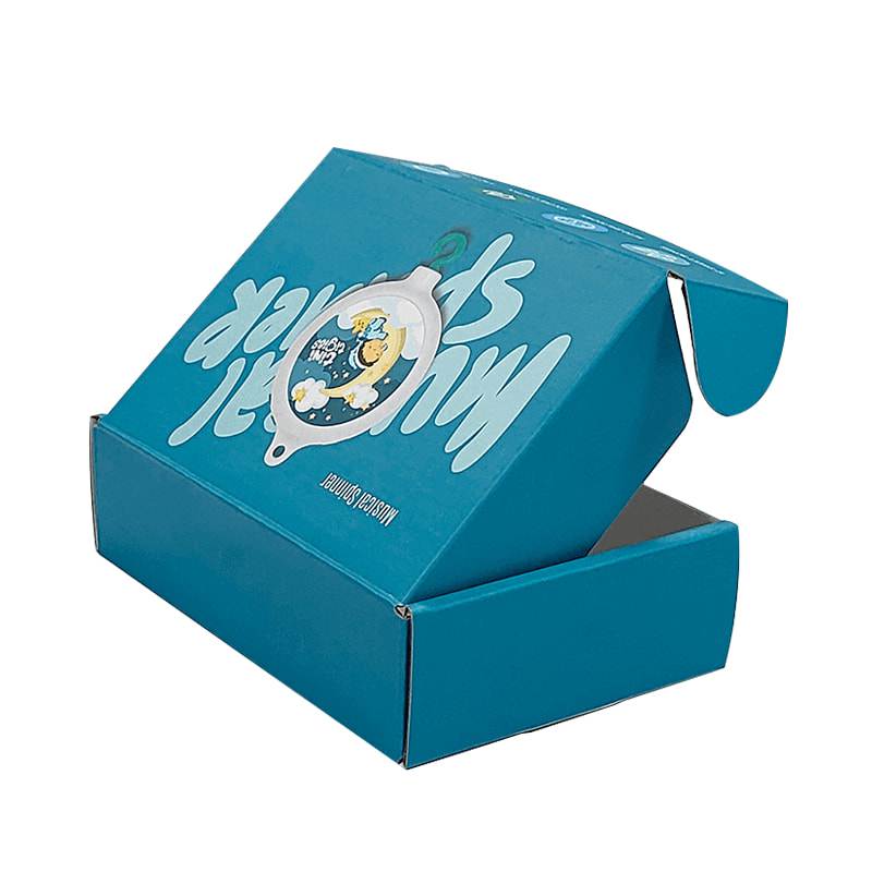 blue mailer box