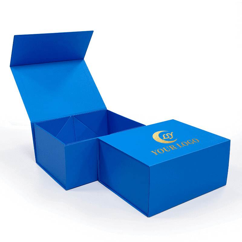 Blue Folding Box with Magnetic Closure