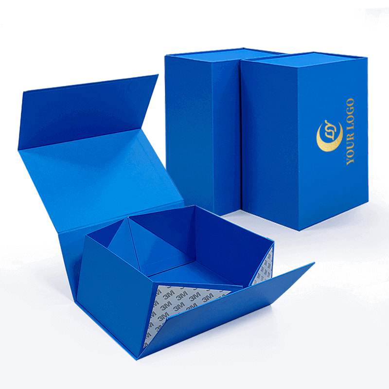 Blue Folding Box with Magnetic Closure