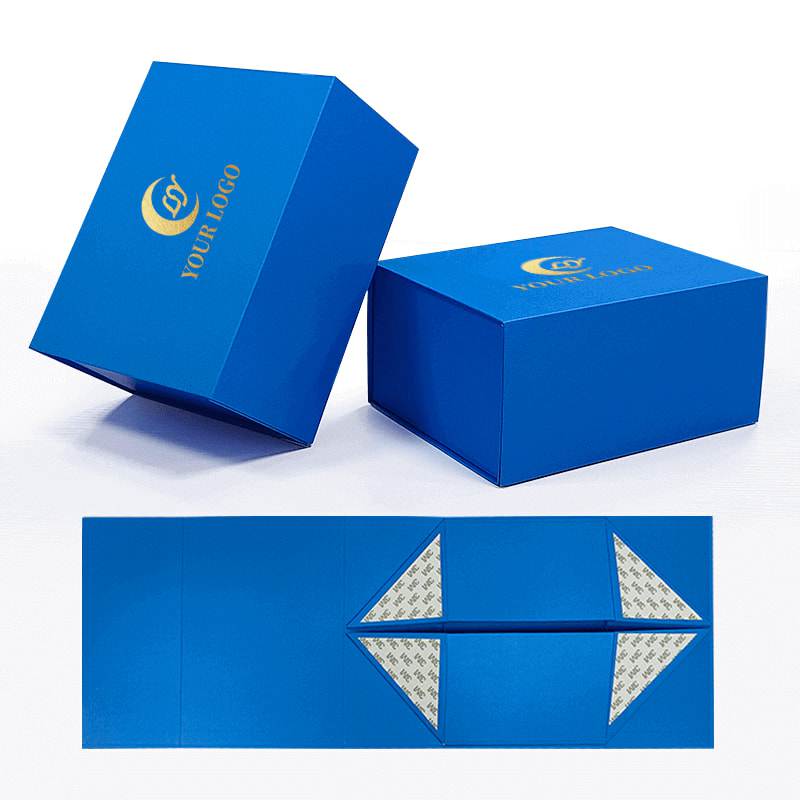 Blue Folding Box with Magnetic Closure